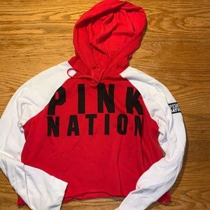 PINK Cropped Sweatshirt